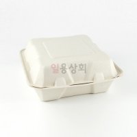 펄프용기 사각 원터치 B-026T 크라프트 500개