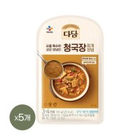 CJ제일제당 다담 청국장찌개 양념 130g x5개