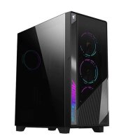 AORUS C500 글라스 블랙 미드 타워 PC 게이밍 케이스 (GBAC500G ST)