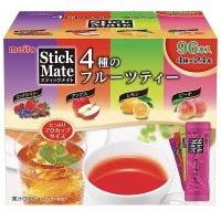 메이토산업 Stick mate 4종 과일티 96스틱 믹스베리 애플 레몬 복숭아