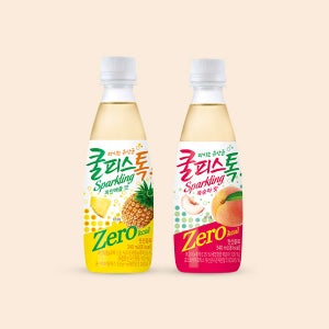 동원 쿨피스톡 제로 복숭아 340mL x 12병+파인애플 340mL x 12병