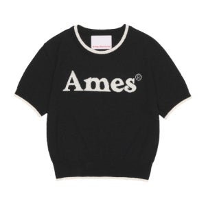 [아메스 월드와이드] BASIC LOGO KNIT BLACK AM2DMFK602ABK