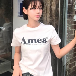 [아메스 월드와이드] (unisex) BASIC LOGO TEE WHITE AM2DMUT511AWH