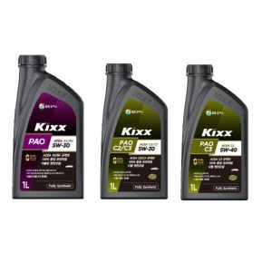 킥스 KIXX PAO C2/C3 5W30 5W40 합성엔진오일 1L 킥스 파오