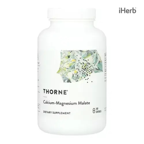 [아이허브] 쏜리서치 칼슘-마그네슘 말산염, 캡슐 240정 Thorne Research <b>Calcium</b> Magnesium Malate