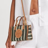 Tory Burch Ella Striped Canvas Mini Tote 토리버치 엘라 스트라이프 캔버스 마이크로 미니 토트백 146291