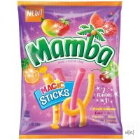 미국 Mamba 맘바 매직 스틱 과일맛 카라멜 젤리 간식 180g