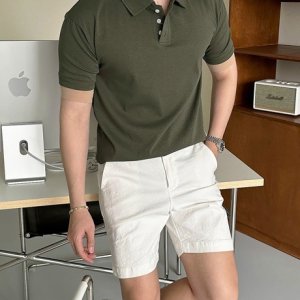 불크 10컬러 머슬 쫀쫀 카라 반팔티
