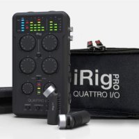 IK Multimedia iRig Pro Quattro IO Deluxe 휴대용 오디오 MIDI 인터페이스 4 IN 2 OUT