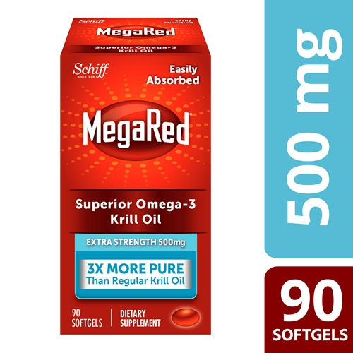 메가레드 Megared 오메가 3 Krill Oil 500mg 크릴오일 90캡슐  1개  90정