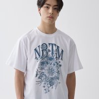 낫띵이즈베럴댄미  FANCYFLOWER TEE_white