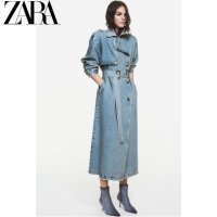 ZARA 자라 여자데님코트 청트렌치코트 롱 14H0424