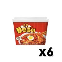 지에스 즉석 쫄떡볶이 즉석조리 용기컵 325 5g x 6개