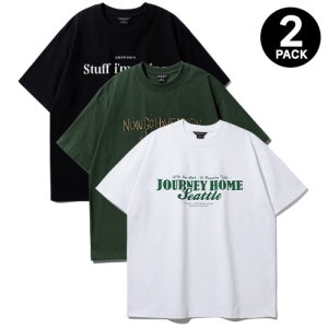 [더블유브이프로젝트][2PACK] 져니홈 4종 + 어뉴 4종 +투두 반팔티셔츠 5종 (MJST7662+MJST7665+MJST7660)