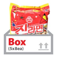 오뚜기 진라면 매운맛 120g 5입 8ea 박스 봉지라면