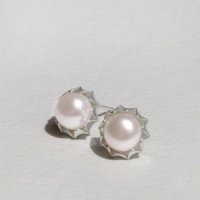 [주문제작] [47베이지] 925 Silver Agatha Pearl Earrings 아가사