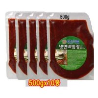 옥천 냉면 비빔장 500g x10개 5kg-냉면 전문점용