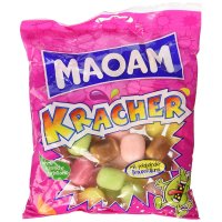 maoam kracher 마모암 크래커 신맛 가루가 가득한 쫄깃한 젤리 200g X 5봉