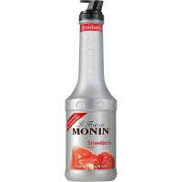 모닌 Monin Strawberry Puree 독일 잘 익은 지중해 딸기 퓨레 1L 1팩