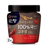 청정원 순창 우리쌀로 만든 100 국산 고추장 1kg 2개 327306