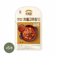 CJ제일제당 다담 차돌고추장찌개 양념 130g x5개