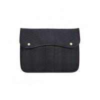 BRASSBOATS 왁스캔버스 데님 클러치 블랙와치 왁스 Waxcanvas Denim Clutch Blackwatch Wax