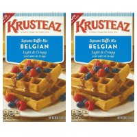 크러스티즈 벨기에 와플 믹스 라이트 크리스피 Krusteaz Belgian Waffle Mix 793G 2개