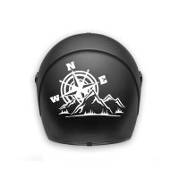 오토바이 데칼 나침반 비닐 스티커 모터 헬멧 데칼 장식 산악 나침반 스티커