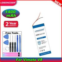 LOSONCOER Vimoto V8 오토바이 헤드셋 배터리 1400mAh