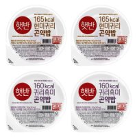 CJ 햇반 현미귀리 귀리흑미 곤약밥 2가지맛 150g x 4개