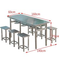스테인리스 테이블 의자 세트 탁상 책상 펜션 식당