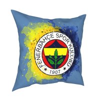 Fenerbahce 이스탄불 수채화 디자인 베개 커버 커버 야외 쿠션 바 의자