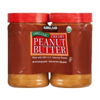 커클랜드 크리미 피넛버터 땅콩잼 스프레드 793g 2개 미국코스트코 Kirkland Signature Organic Peanut Butter