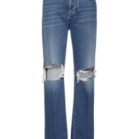 N14 디스퀘어드2 여성 청바지 Ripped knee wide leg denim jeans