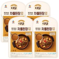 CJ제일제당 백설 CJ 다담 차돌 된장찌개 양념 145g x 4개