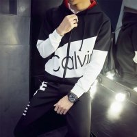 가바바 남성 Calvin 프린팅 후드 트레이닝복 5XL까지 G468