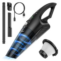 Huepar Car Vacuum Cordless Portable Vacuum Cleaner with LED Light Recharging Mini Handheld 13000PA