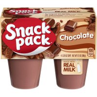 Snack Pack Chocolate Pudding Cups 스낵 팩 초콜릿 푸딩 컵 4개입1팩 12팩48개입