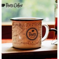 peets coffee 빈티지 법랑컵