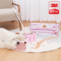 3M 돌돌이 테이프클리너 롤크리너 대형 클린컷 체리블라썸 롱핸들 밀대 세트 롱핸들 1개 리필 5입