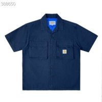 Carhartt 남녀공용 워싱 청 데님 포켓 반팔 셔츠 남방 150-23400923829302323