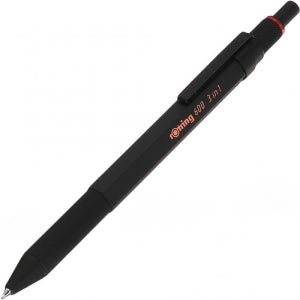 109000 로트링 600 3IN1 고급 멀티펜 볼펜 2색+샤프 0.5mm - 블랙 RO2164108