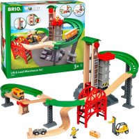 브리오월드 BRIO World 33887 엘리베이터 대형 창고 세트 기차 철도 독일배송