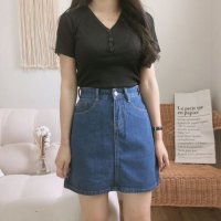 플럼마켓 데일리 기본 미니스커트 기본치마