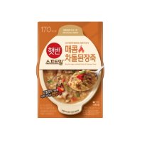 CJ제일제당 햇반 소프트밀 매콤차돌된장죽 280g