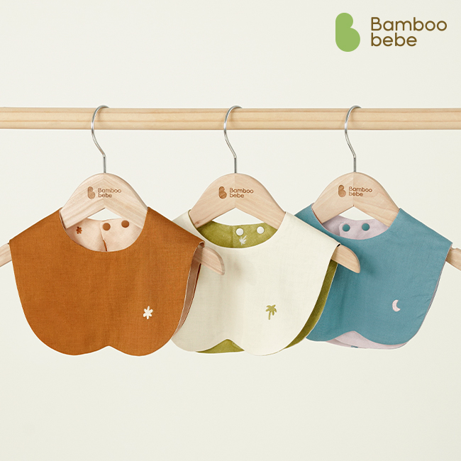 밤부베베 거즈 턱받이