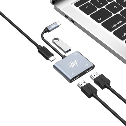 엠비에프 USB C to HDMI 듀얼 디스플레이 컨버터