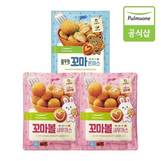 [<b>풀무원</b>] 꼬마 볼새우<b>까스</b>X2봉+돈<b>까스</b>X1봉_총3봉