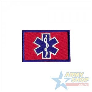 [소형] EMT 응급구조패치1 - 생명의별마크 (EMT패치,레스큐패치,구조대마크패치)