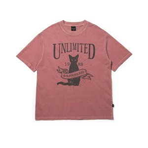 바쥬비쥬 AB6IX 전웅, (G)I-DLE 우기 착용 티셔츠  UNLIMITED CAT PIGMENT OVER FIT TEE (INDIGO PINK)